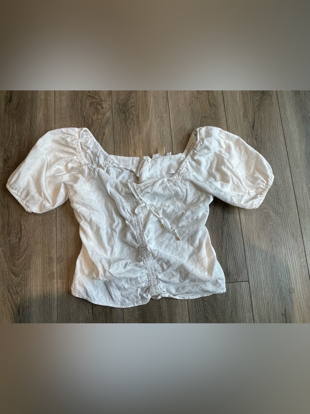 Michael Kors White Women's Peasant Blouse